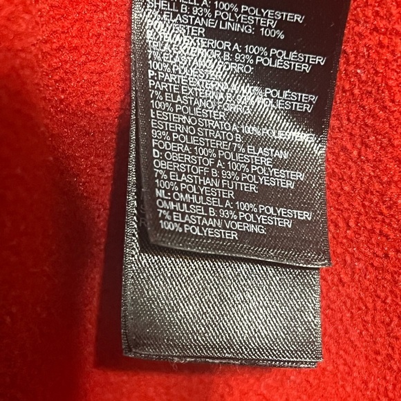 The North Face Men’s Red Canyonlands Quarter Zip Up Fleece Pullover Size Small - Picture 6 of 6